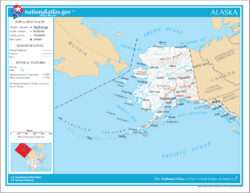Map of Alaska.