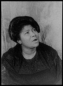 Mahalia Jackson circa 1962, photographed by Carl Van Vechten