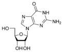Chemical structure of guanosine