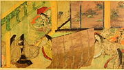 PanelPictorial scroll of the Tale of Genji, 1130