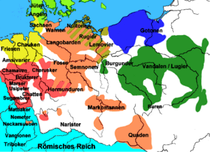 Germanic tribes in 50 C.E.