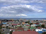 Punta Arenas Chile, the most prominent settlement on the Strait of Magellan