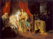 Gyula Benczúr (1844-1920): Capture of  Francis II. Rákóczi in Nagysáros Castle (1869)