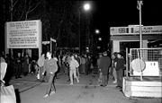 Walking through Checkpoint Charlie, November 10, 1989