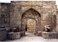 A gate in the old city of Derbent.