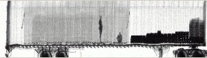 Gamma-ray Image of a Truck taken with a VACIS (Vehicle and Container Imaging System).
