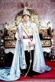 Gyanendra in royal dress