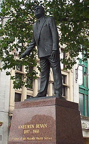Statue of Bevan in Cardiff.