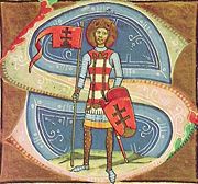 King Saint Stephen--a flag with the "double cross".