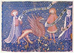 Detail of fifteenth century tapestry