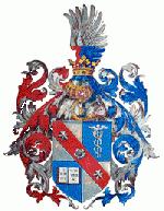 This is the Coat of arms of Ludwig von Mises' great-grandfather Mayer Rachmiel Mises, awarded upon his 1881 ennoblement by Franz Joseph I of Austria.
