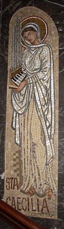 Mosaic of Saint Cecilia at Montserrat