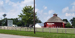 Amish Acres, an Amish crafts and tourist attraction in Nappanee, Indiana