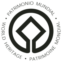 The official World Heritage Emblem, Designed by Belgian artist Michel Olyff and adopted in 1978, represents "the interdependence of the world’s natural and cultural diversity".