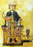 Holy Roman Emperor Frederick II with his eagle