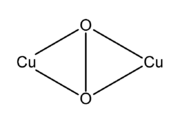 Oxygen binding mode with respect to copper centers
