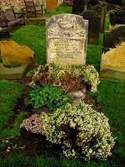 Anne Brontë's grave at Scarborough