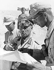 Romel with his aides, 1942.
