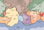 Map of the tectonic plates of the earth