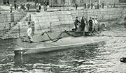 Holland 1-class submarine, the first Japanese navy submarine, purchased during the Russo-Japanese War.