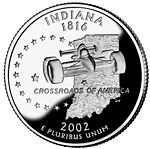The Indiana state quarter.