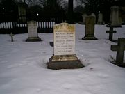 Grave of Oliver Wendell Holmes, Sr. at Mount Auburn Cemetery in Cambridge, Massachusetts.
