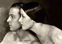 Rudolf and Natacha, his second wife. Portrait by James Abbe.