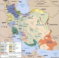 Religious distribution in Iran.