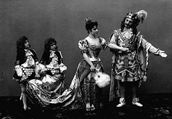 The Imperial Ballet's production of Sleeping Beauty shows the rich costuming tradition which Balachine later brought to the West.