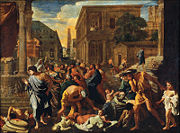 Nicolas Poussin (1594-1665), French. The Plague of Ashdod, 1630. Oil on canvas, 148 x 198 cm. Musée du Louvre, Paris, France, Giraudon/Bridgeman Art Library.