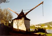 Tower crane at the inland harbor of Trier from 1413.