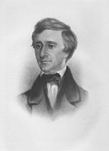 crayon portrait of Henry David Thoreau as a young man