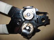 Detail on a can opener.