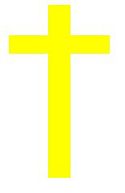The yellow cross worn by Cathar repentants who rejoined the Catholic Church.