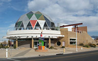 The ¡Explora! Center with its colorful dome