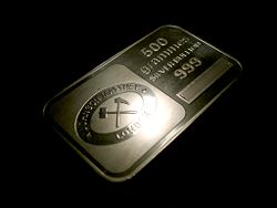 Silver bullion bar