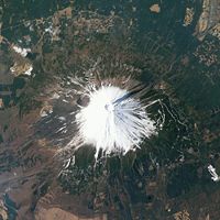 Image of Mount Fuji taken by NASA