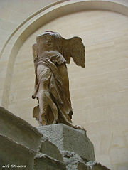 The Winged Victory of Samothrace.