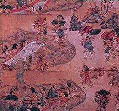 Jianzhen's sixth attempt of crossing the sea to Japan. From 社会历史博物馆