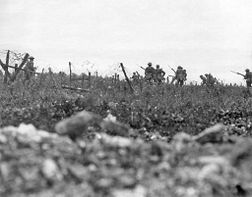 Men from The Wiltshire Regiment attacking near Thiepval, August 7