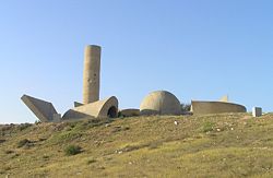 The Monument to the Negev Brigade, a memorial designed by Dani Karavan near the eastern entrance of Beersheba