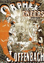 Playbill from the original production of Orpheus in the Underworld in 1858