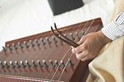 A santoor, or Persian hammered dulcimer