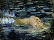 Waterlily, a portrait of Barney's cousin Ellen Goin, was one of the illustrations for Quelques Portraits-Sonnets de Femmes.