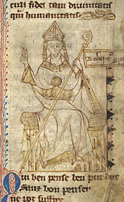 A 13th century portrait of Grosseteste.