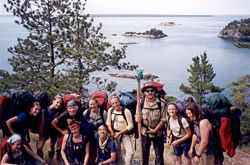 An Outward Bound excursion at Lake Superior Provincial Park, Ontario, Canada
