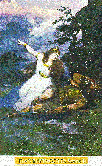 Illustration inspired by Wagner's music drama Das Rheingold