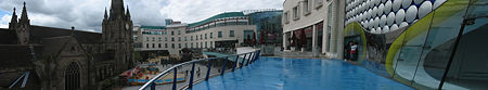 The Bullring shopping center in Birmingham attracted 36.5 million visitors in its début year upon opening in 2003.