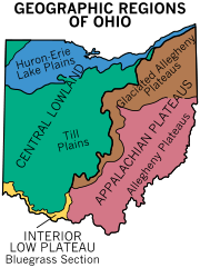 Physical geography of Ohio.
