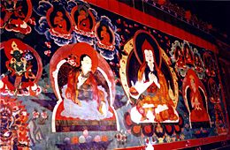 Wall mural. Ralung Gompa, Tibet. 1993.